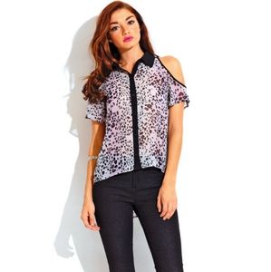 Madame L Blouse in Leopard